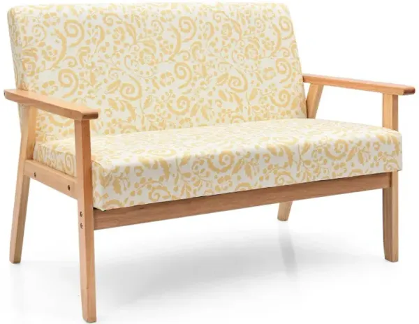 Modern Fabric Loveseat Sofa Couch Upholstered 2-Seat Armchair