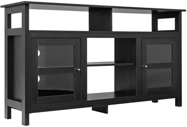 58 Inch TV Stand with 2 Cabinets for Flat Screen TVs up to 65 Inch