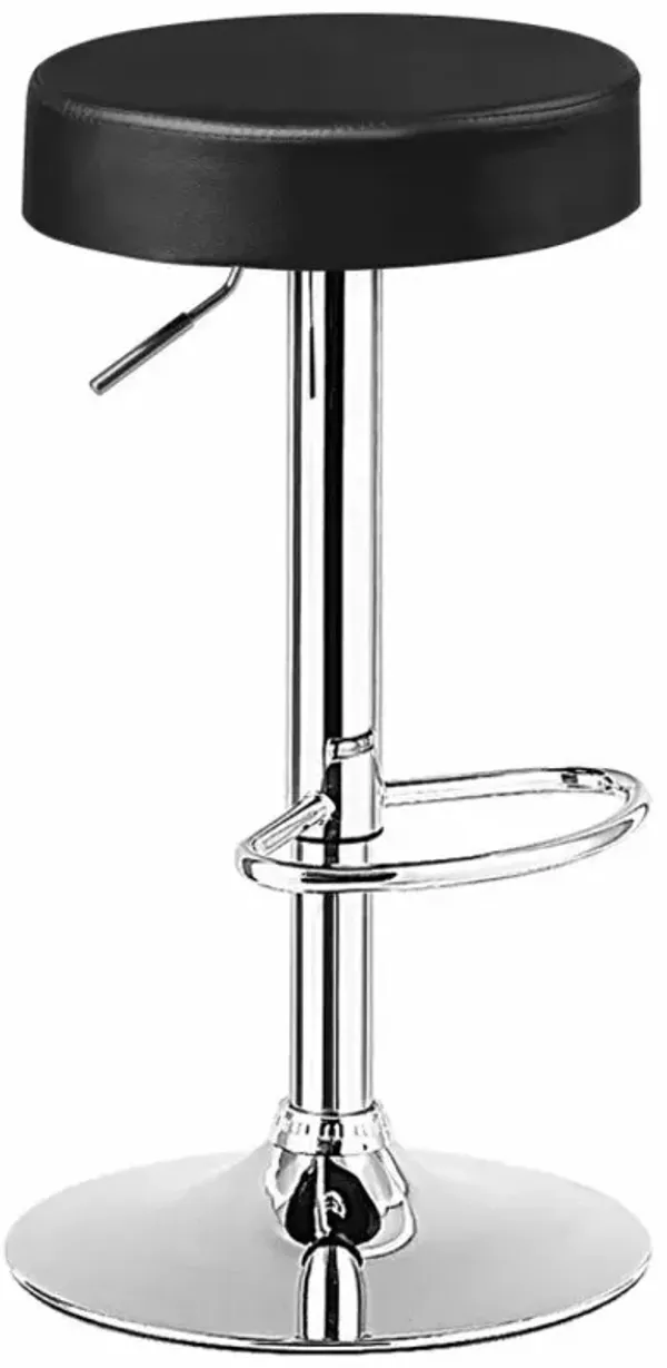 1 Piece Round Bar Stool Adjustable Swivel Pub Chair