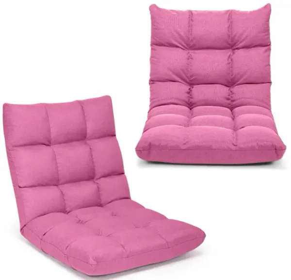 14-Position Adjustable Folding Lazy Gaming Sofa