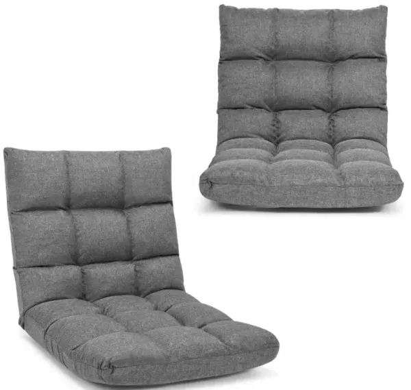 14-Position Adjustable Folding Lazy Gaming Sofa