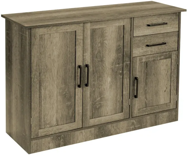 Buffet Server Storage Cabinet with 2-Door Cabinet and 2 Drawers