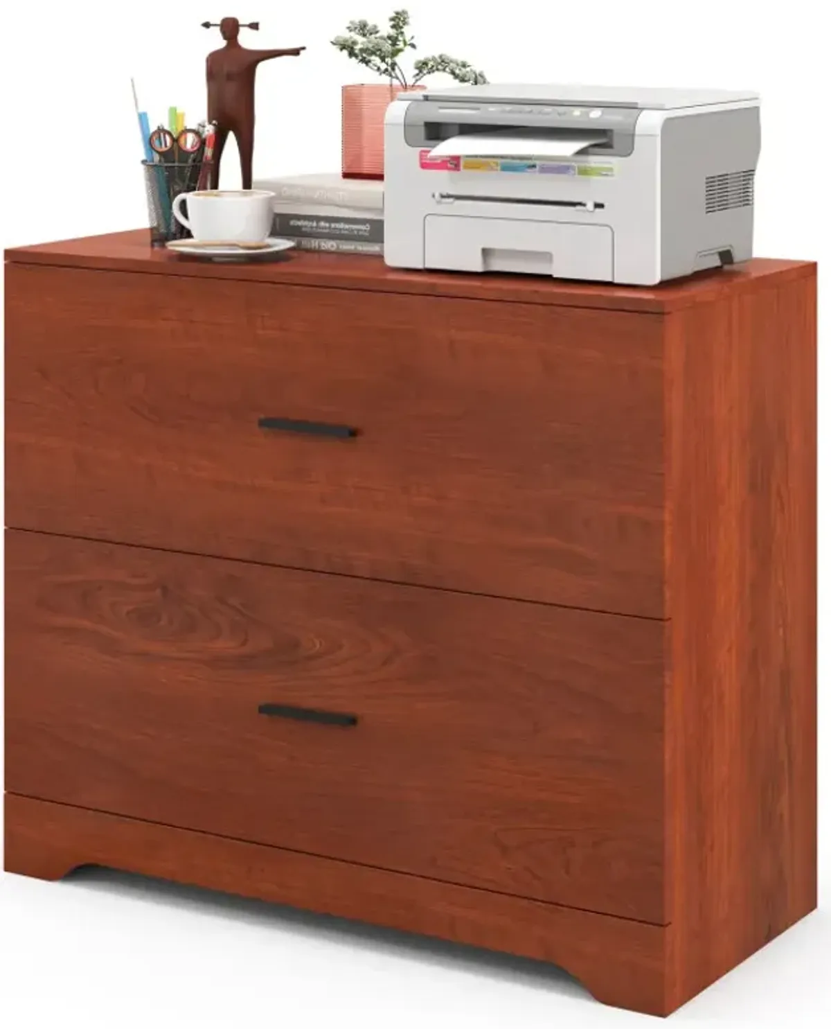 2-Drawer Lateral File Cabinet with Adjustable Hanging Bars for Home and Office