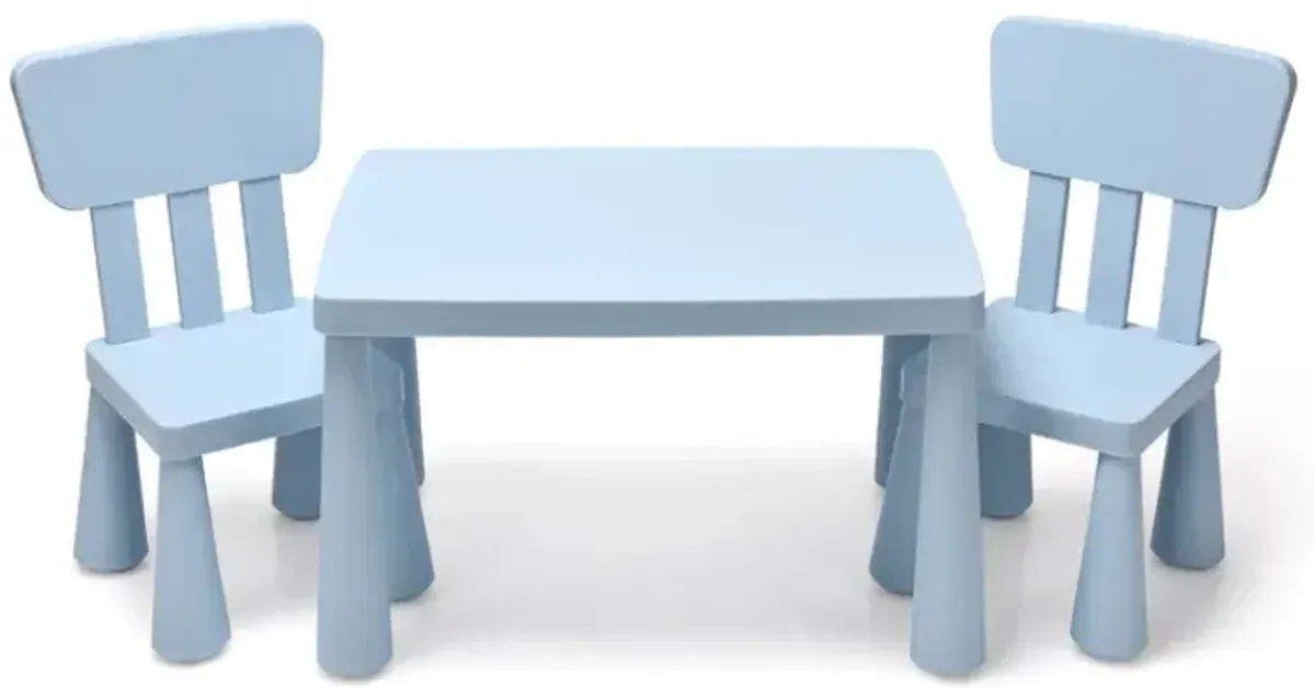 3 Pieces Multifunction Activity Kids Play Table and Chair Set