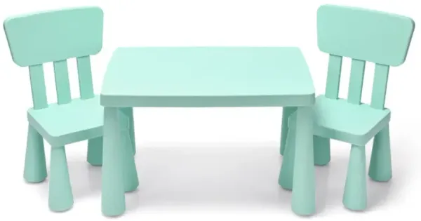 3 Pieces Multifunction Activity Kids Play Table and Chair Set