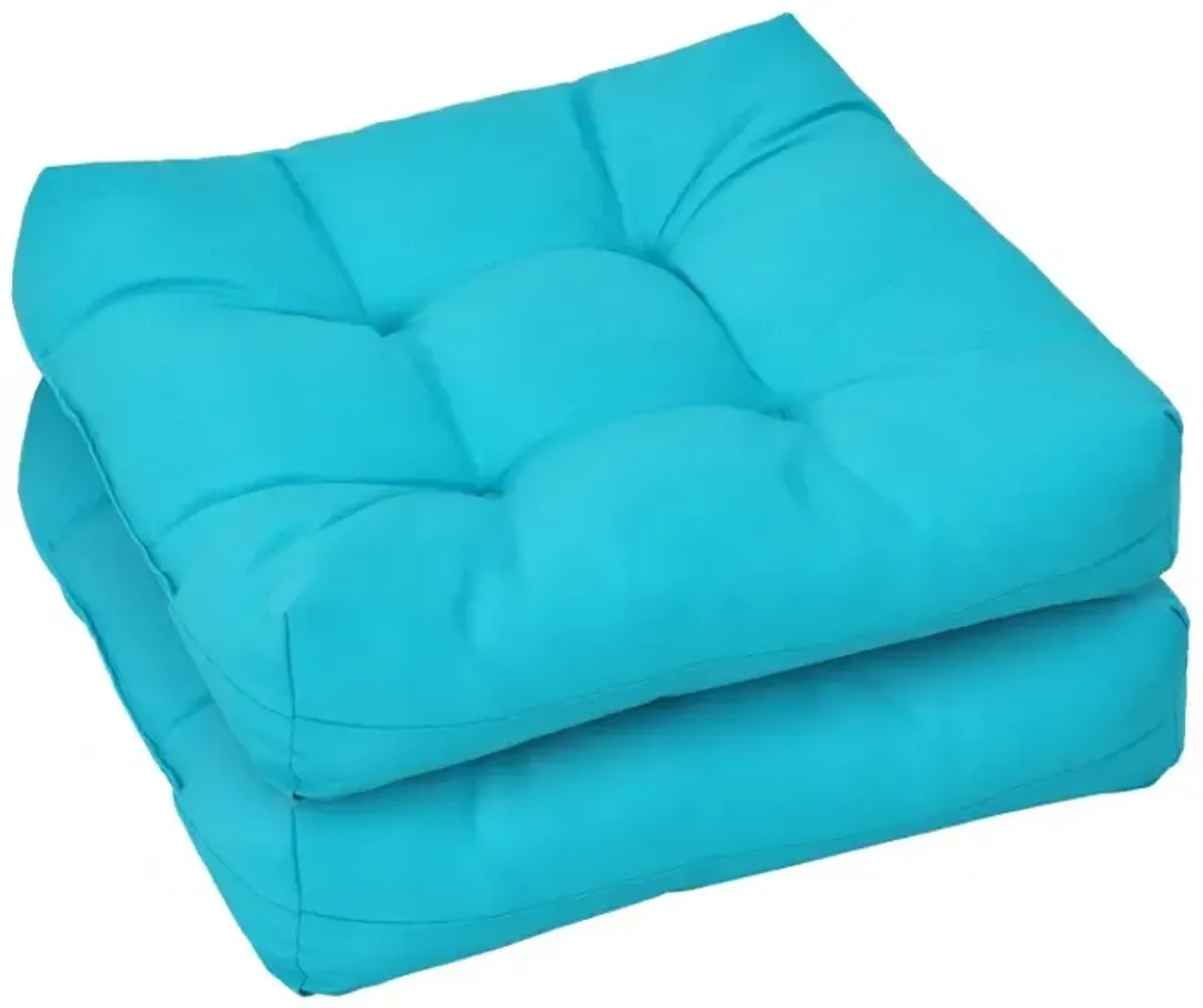 21 Inch x 21 Inch Patio Chair Seat Cushion Pads for Indoor and Outdoor
