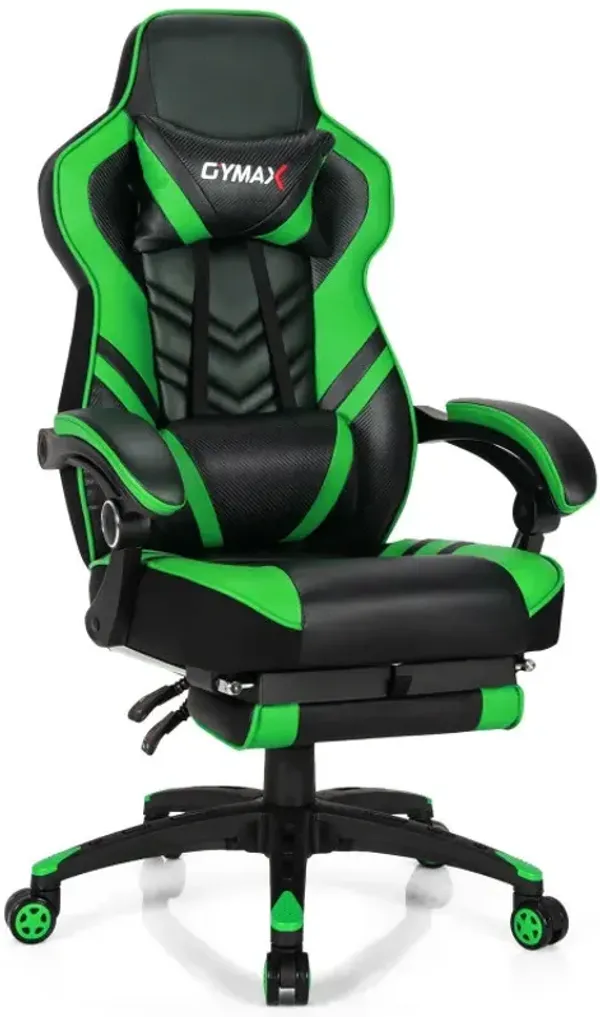 Adjustable Gaming Chair with Footrest for Home Office