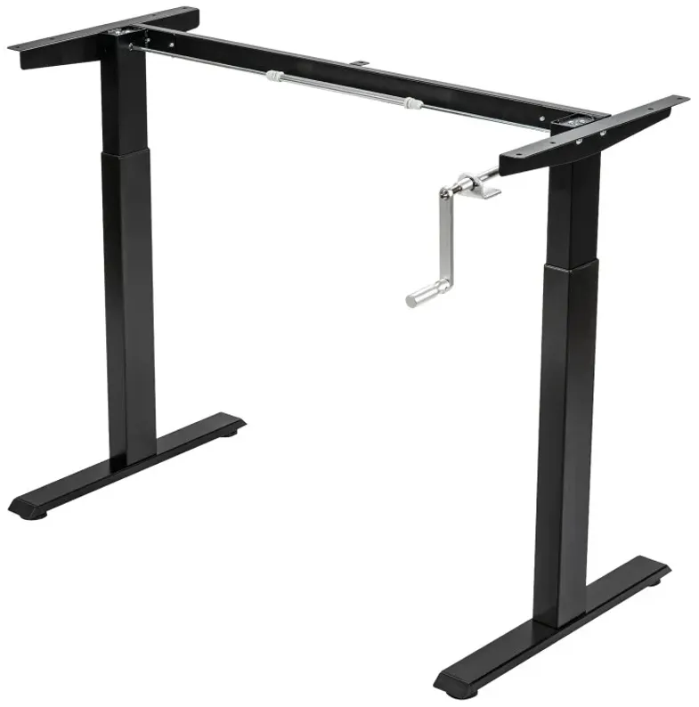 Hand Crank Sit to Stand Desk Frame Height Adjustable Standing Base