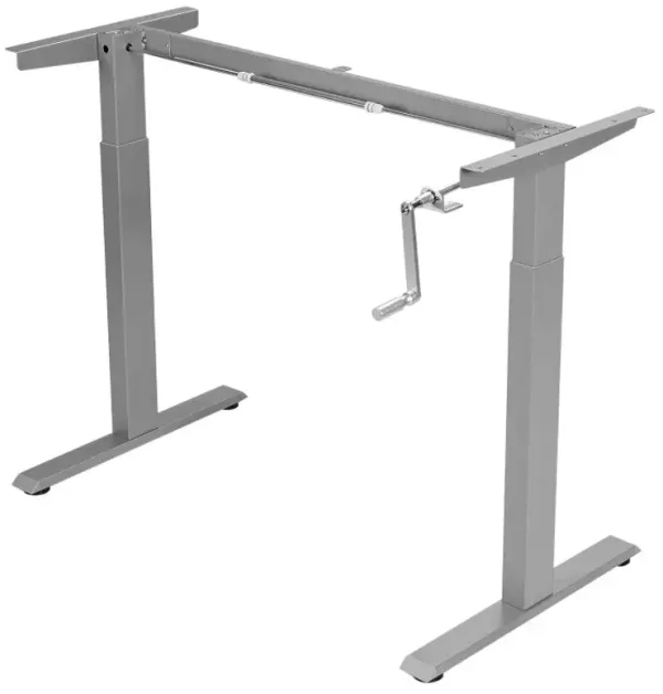Hand Crank Sit to Stand Desk Frame Height Adjustable Standing Base