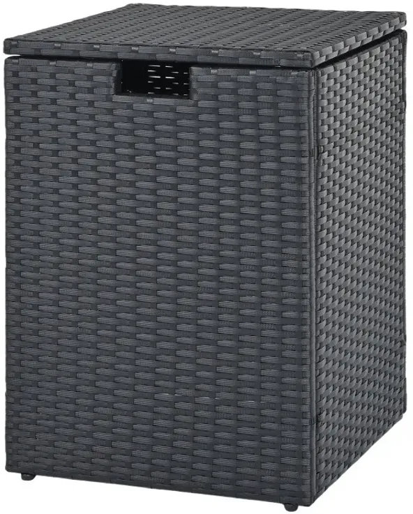 Rattan Propane Tank Cover Patio Hideaway Tank Side Table