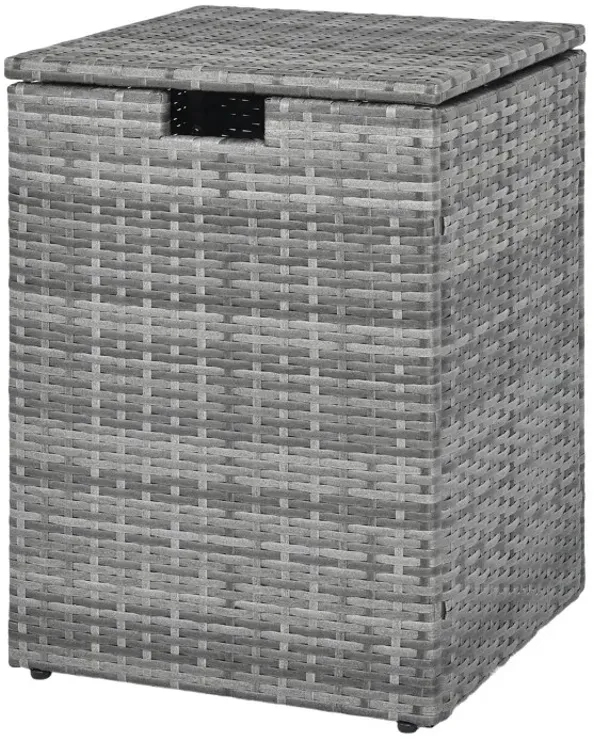 Rattan Propane Tank Cover Patio Hideaway Tank Side Table