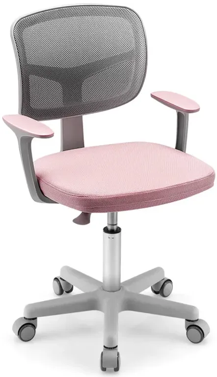 Adjustable Desk Chair with 5 Rolling Universal Casters for Kids