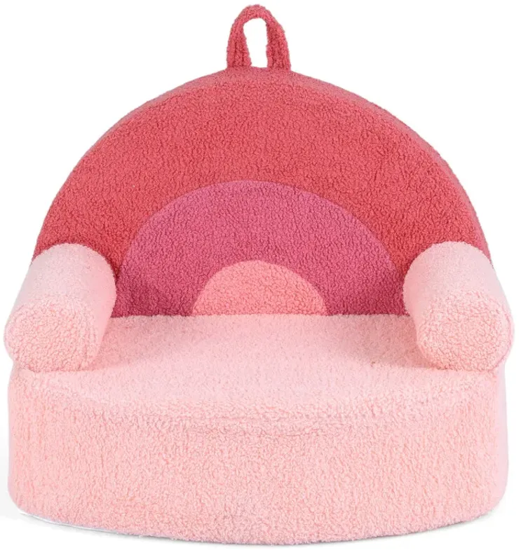 Kids Sofa Toddler Foam Couch with Soft Fleece Fabric Cover