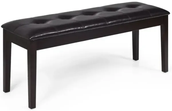 Traditional Upholstered PU Leather Dining Room Bench