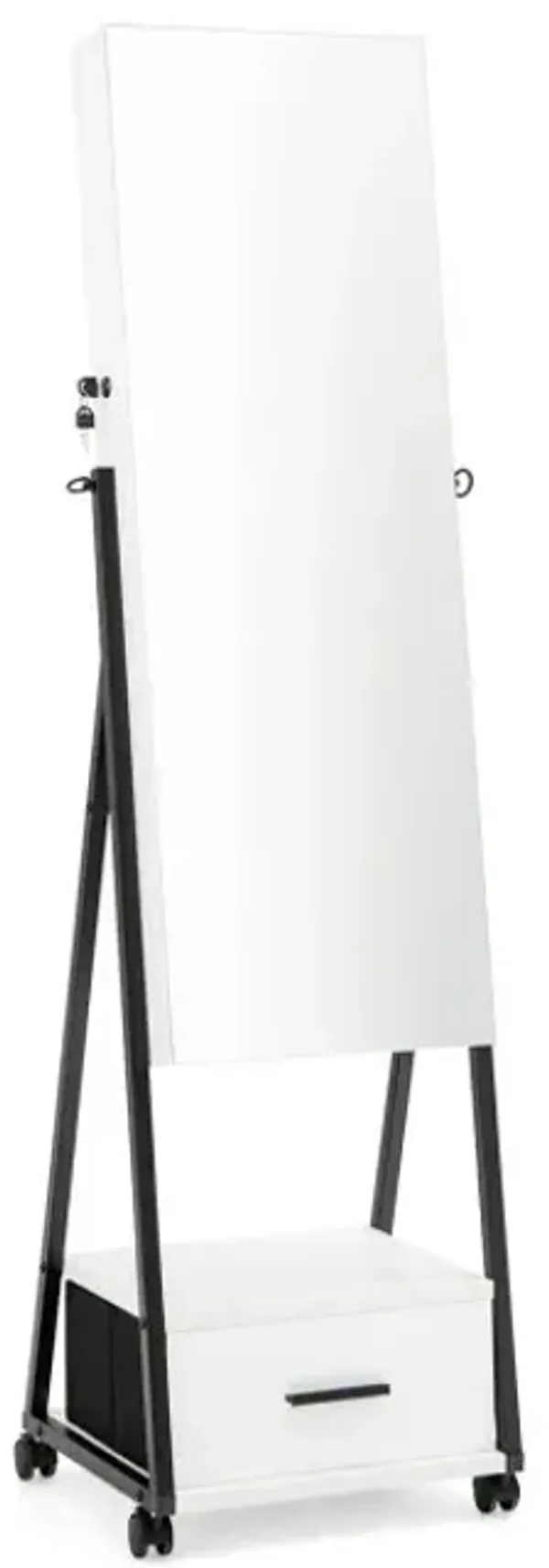 Jewelry Cabinet with Full-Length Mirror