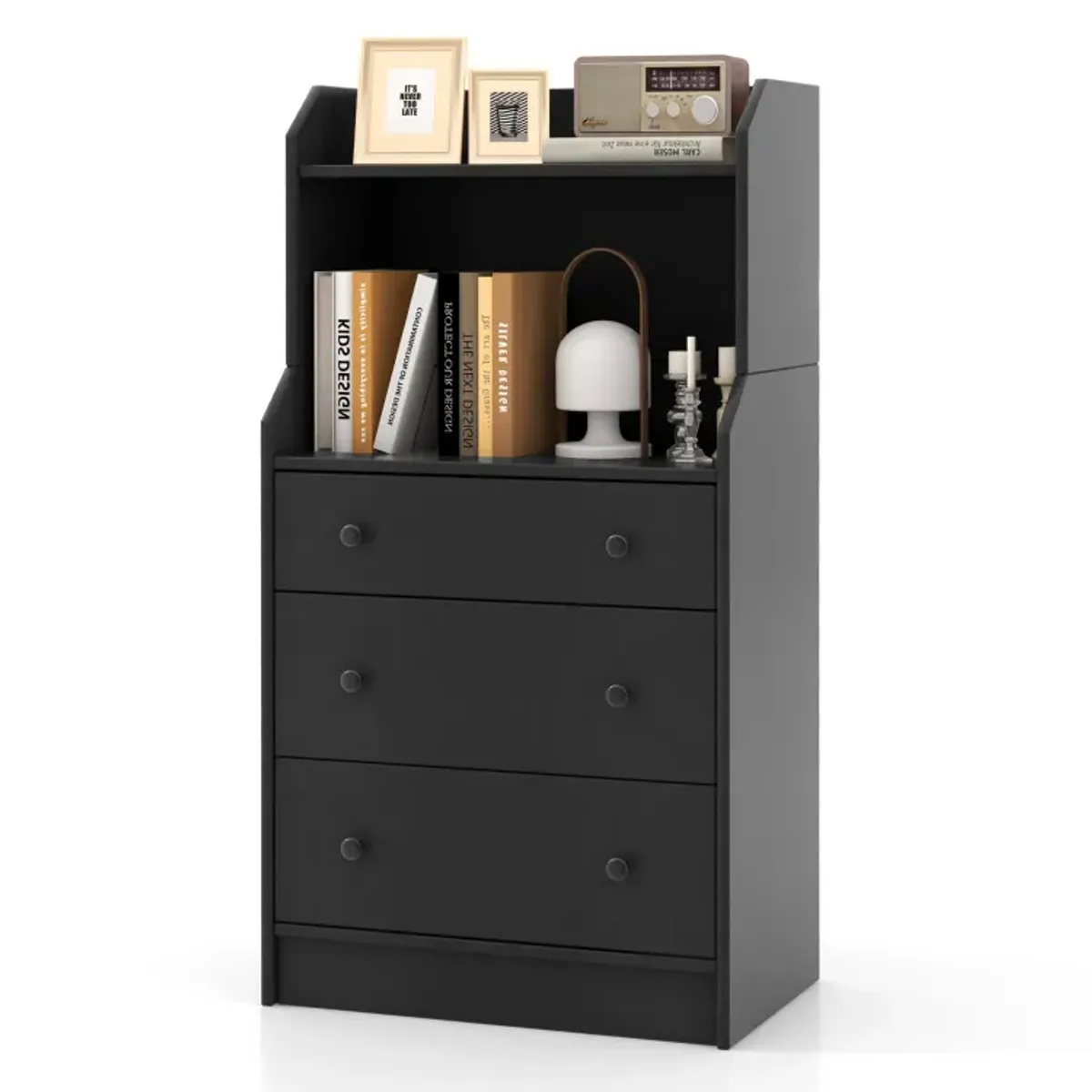 Modern Storage Dresser with Anti-toppling Device