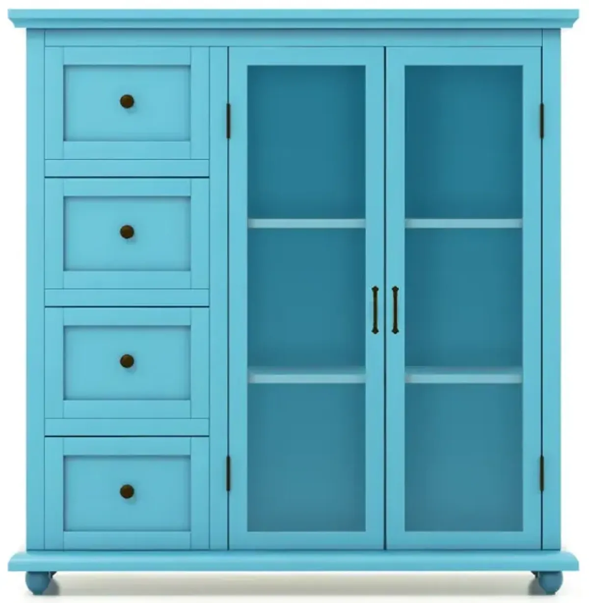 Buffet Sideboard Table Kitchen Storage Cabinet with Drawers and Doors