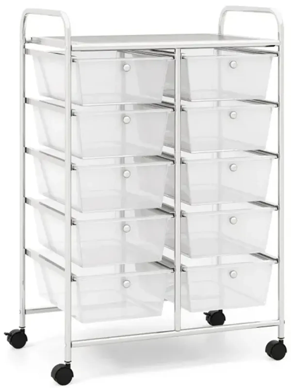 10-Drawer Rolling Storage Cart