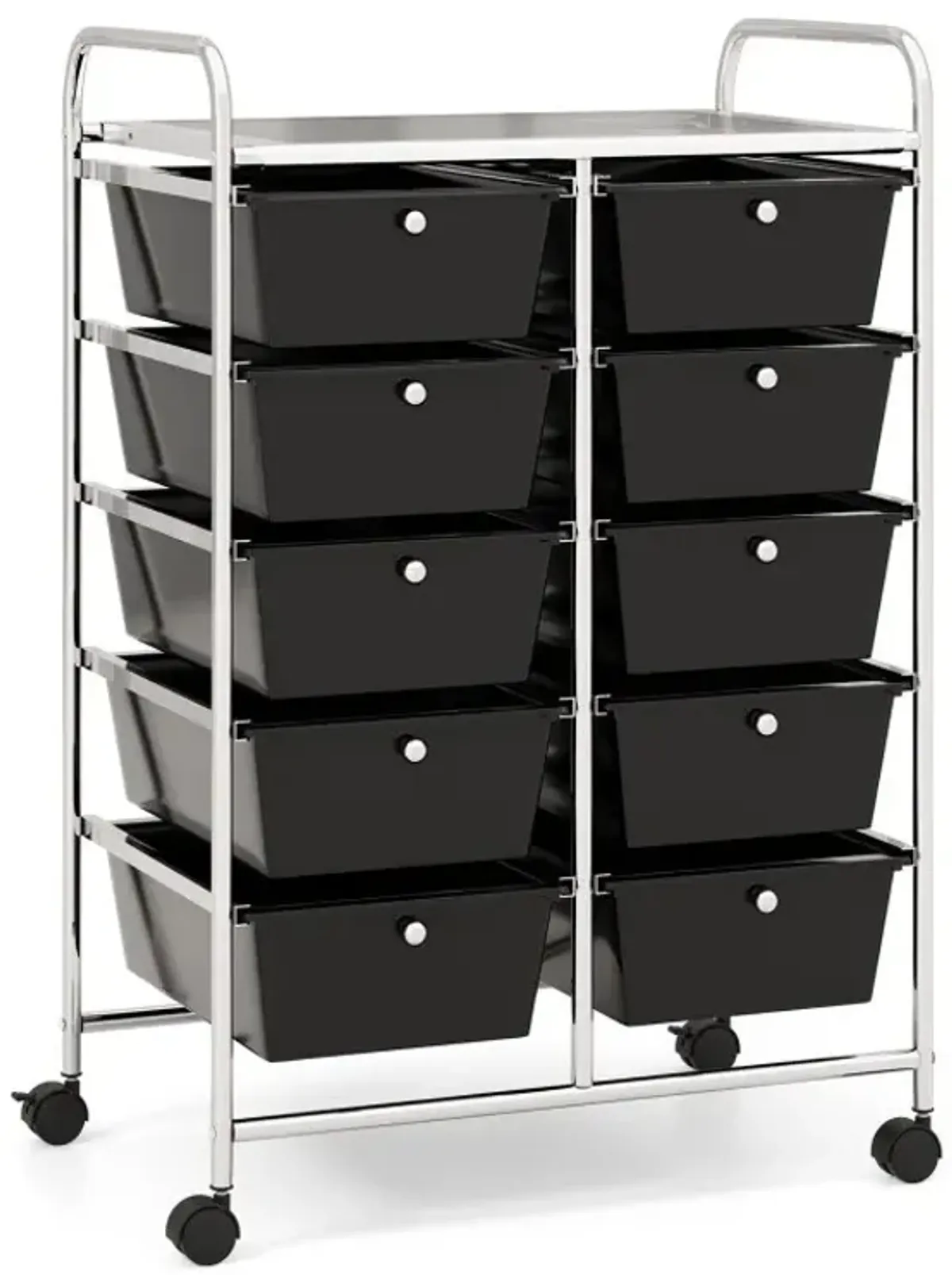 10-Drawer Rolling Storage Cart