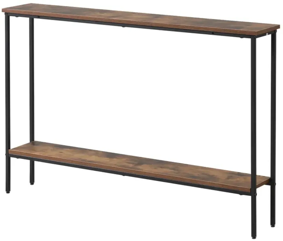 44 Inch Console Table with Shelf with Dual Anti-Tipping Kits