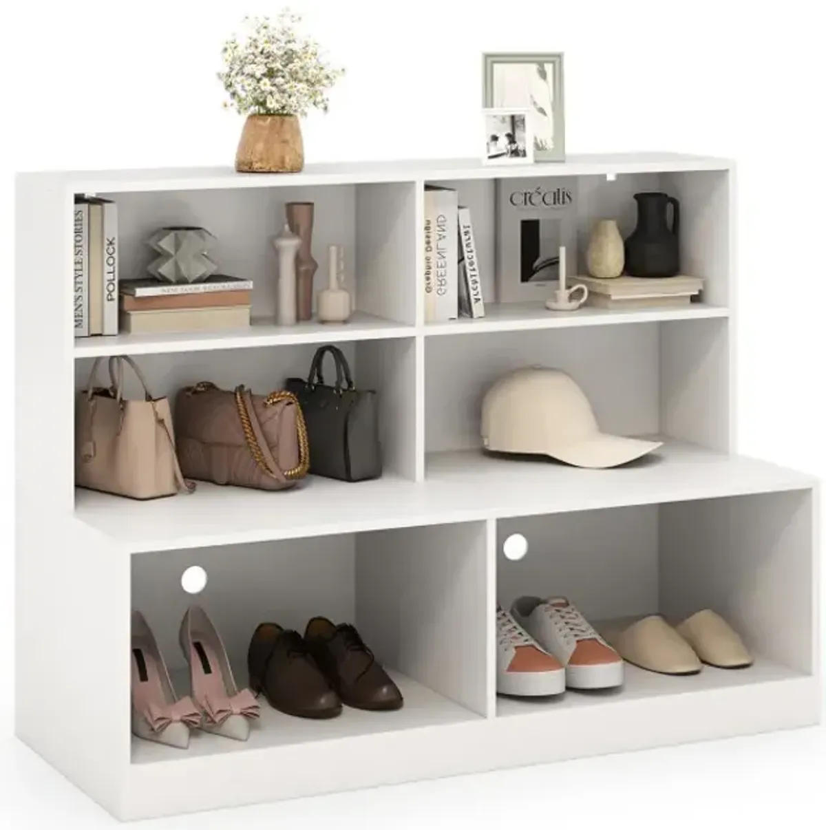 Entryway Shoe Cabinet with 2 Anti-tipping Kits