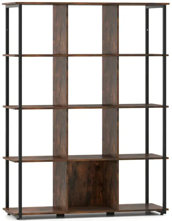 12-Cube Bookcase with 2 Anti-tipping Kits for Living Room
