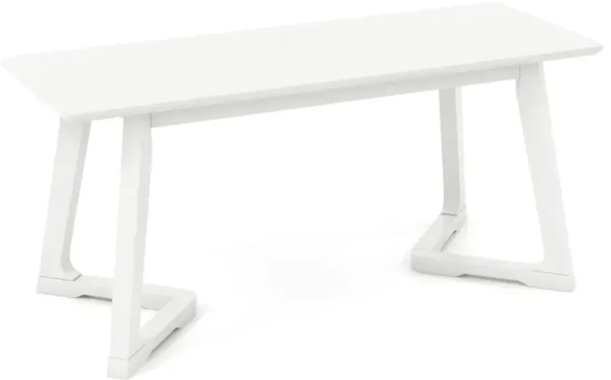 42 Inch Modern Entryway Bench Long Dining Bench with Rubber Wood Legs