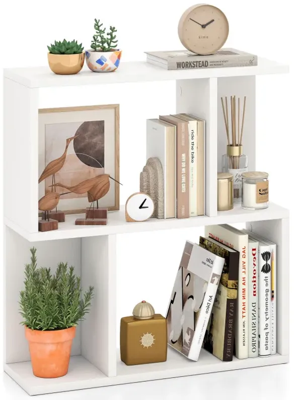 3-Tier Bookshelf with Display Shelf for Small Space