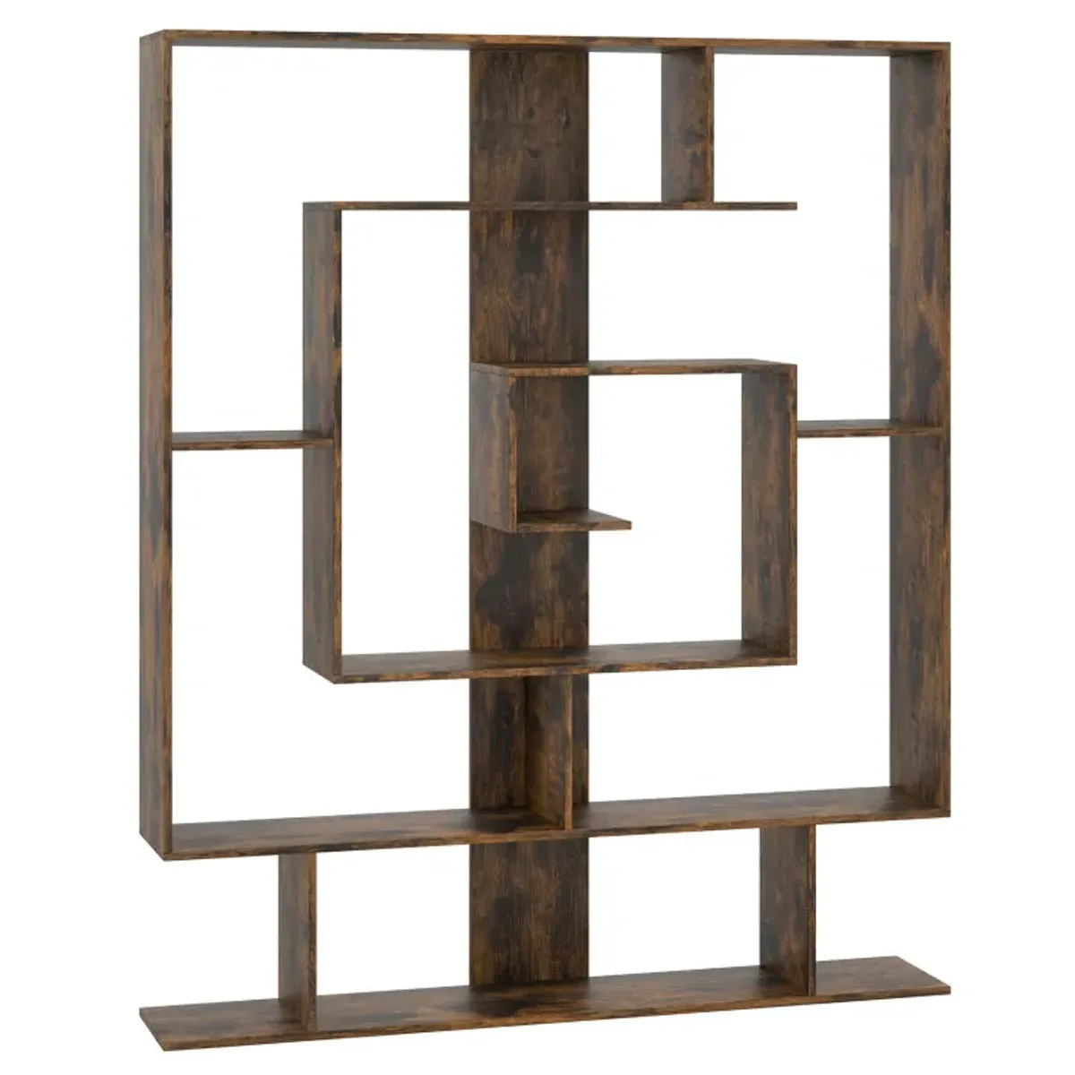 7-Tier Bookshelf  Open Display Shelf Rack for Home Office