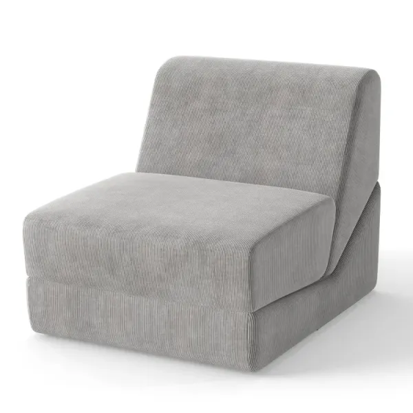 3-in-1 Folding Sofa Bed with Washable Zippered Cover