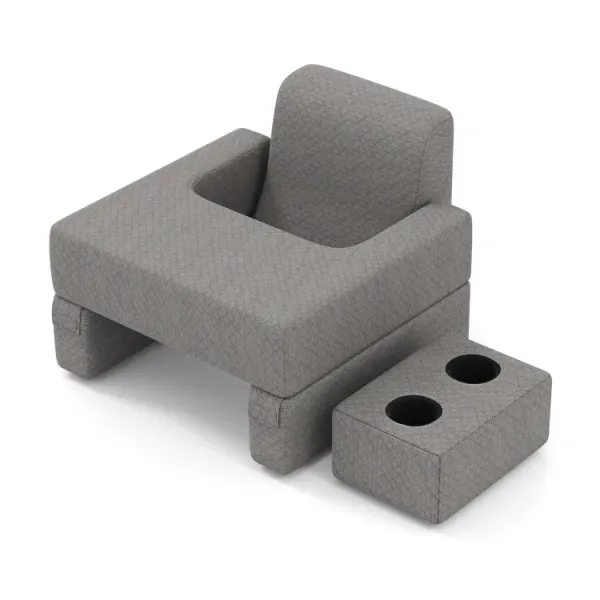 3-Piece Reading Pillow Set Extra Large Lap Desk with Coaster