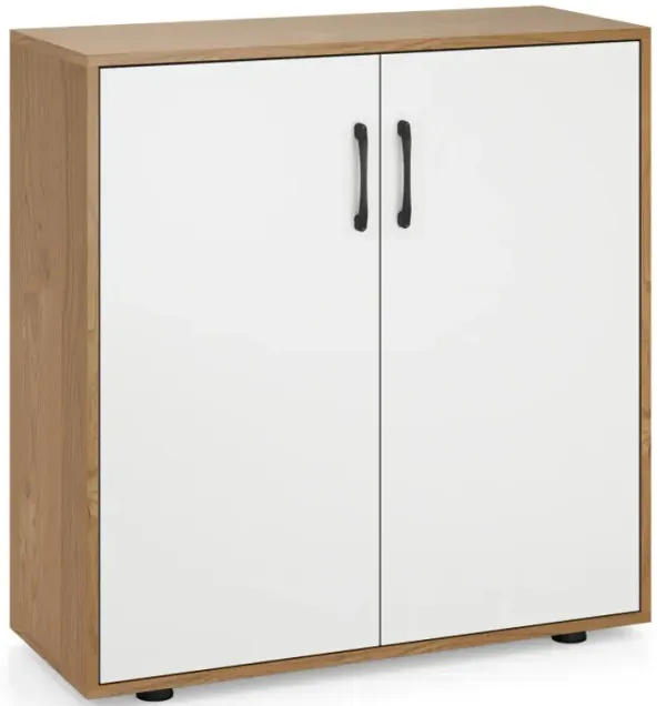 Coffee Bar Cabinet with 5-Position Adjustable Shelf for Living Room Dining Room