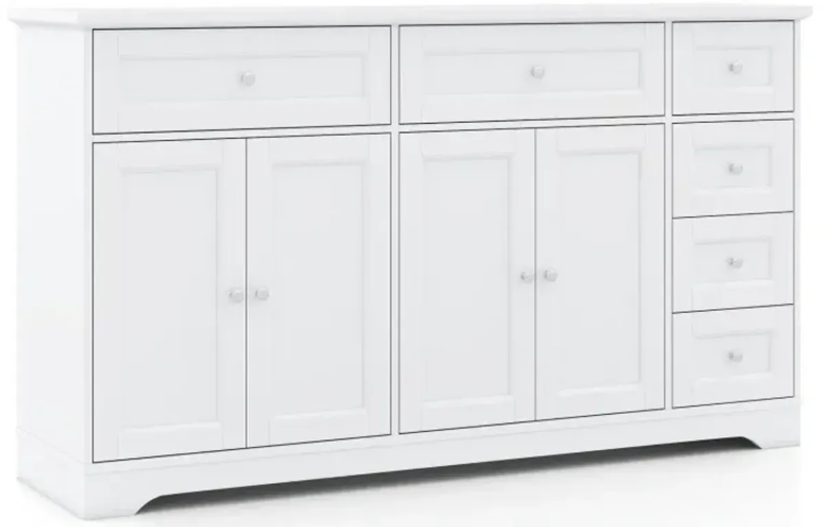 Buffet Sideboard 59" Modern Coffee Bar Station Console Table