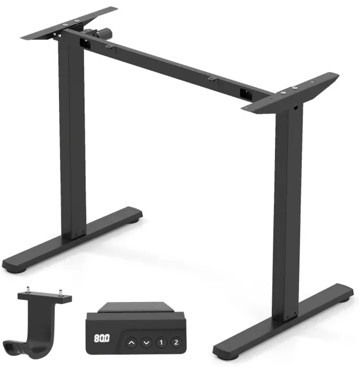 Electric Standing Desk Frame Height Adjustable Computer Desk Base with LED Display