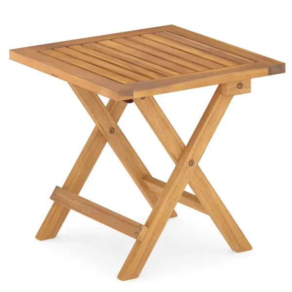 Outdoor Folding Side Table for Small Space and Garden