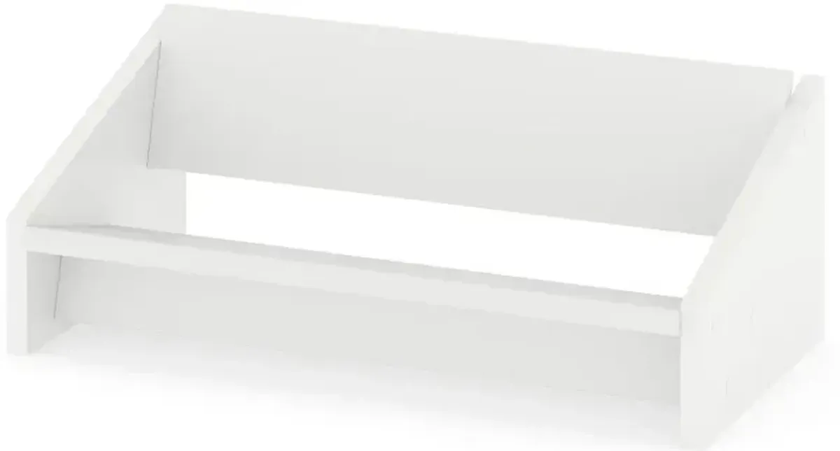 Wooden Tilting Bookcase Small Desktop Bookshelf Organizer for Magazines