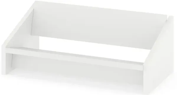 Wooden Tilting Bookcase Small Desktop Bookshelf Organizer for Magazines