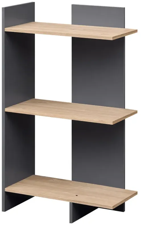 3 Tier Wooden Bookshelf with Anti-Tipping Kit
