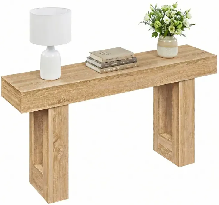 63 Inches Long Console Table Farmhouse Entryway Table with Storage