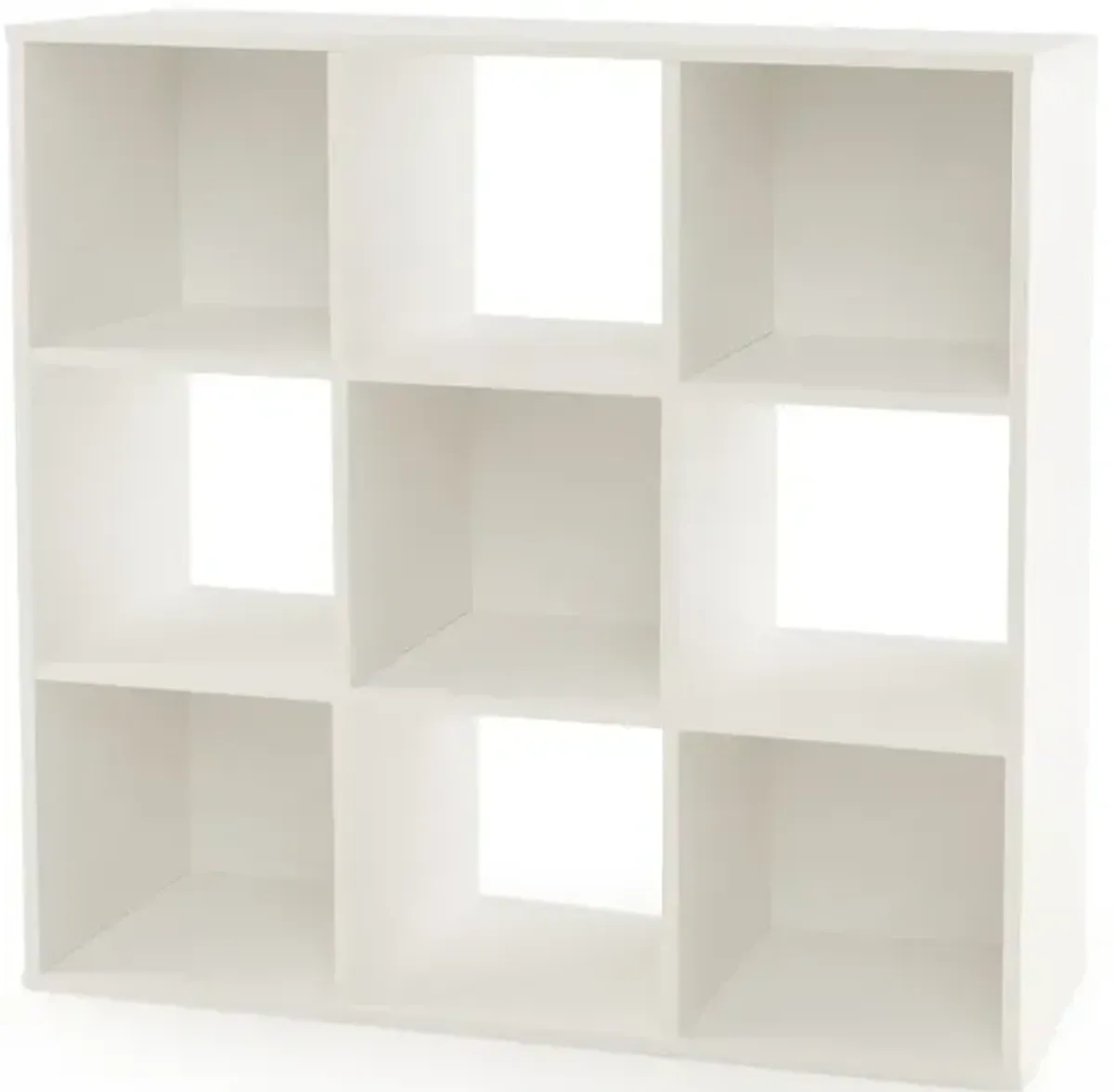 Wooden Kids Bookcase with Storage Cubbies and Anti-toppling Devices