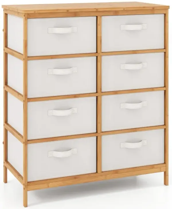 8 Drawers Dresser with Removable Fabric Bins for Bedroom
