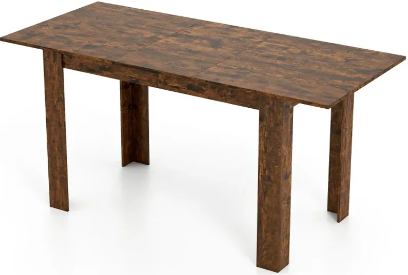 Extendable Dining Table for 4-8 People 47"-62" Large Rectangular Kitchen Table