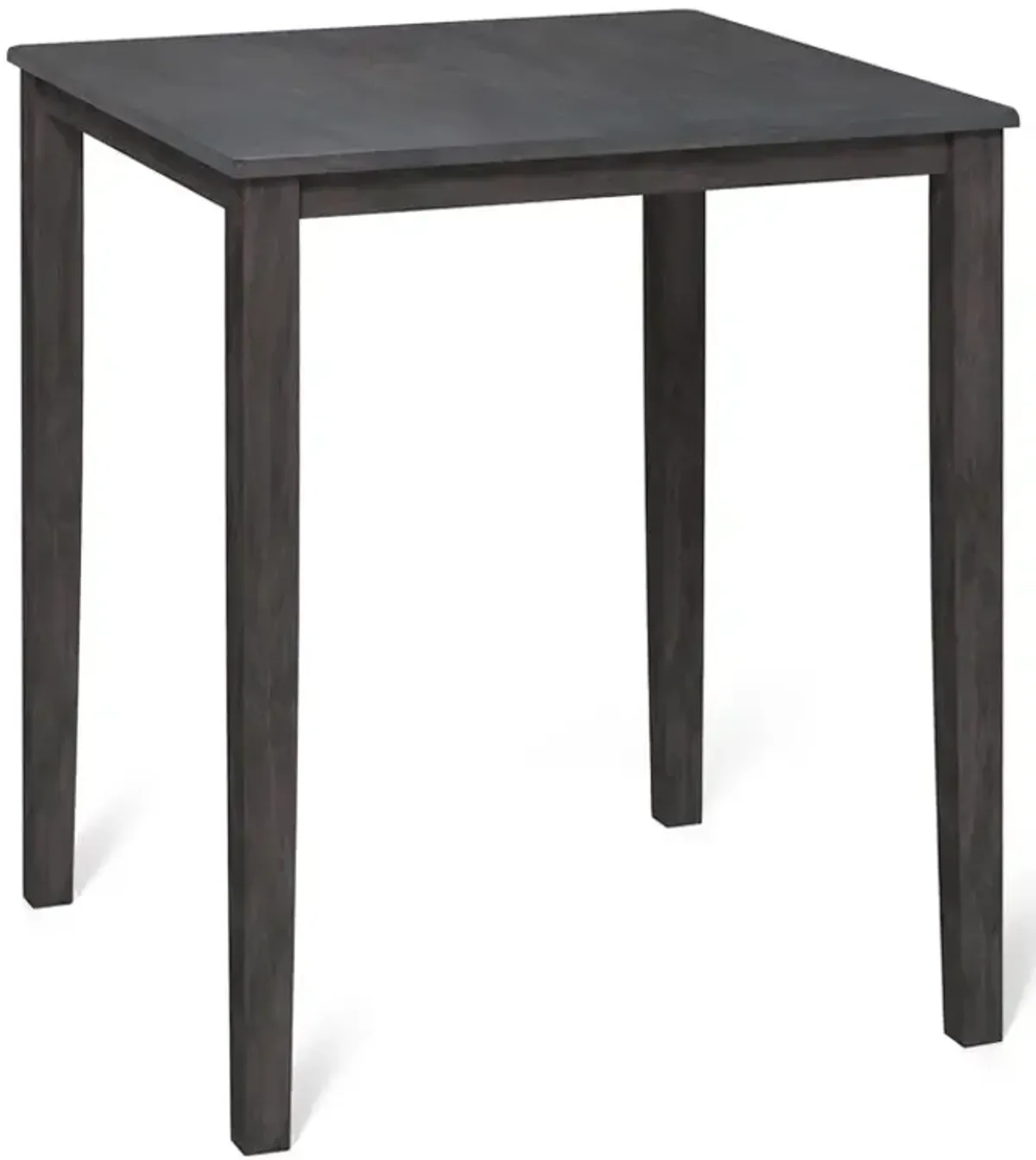 Square Dining Table with Solid Wood Frame for 4-Person