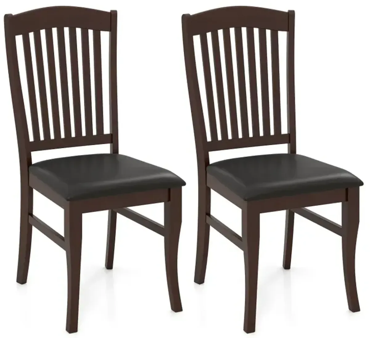 Dining Chairs Set of 2 Kitchen Side Chairs Mid-century Armless Dinette Chairs