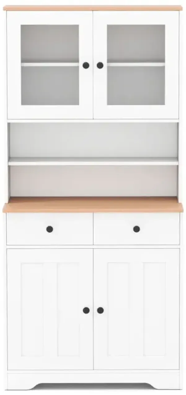 Pantry Cabinet with 2 Removable Shelves