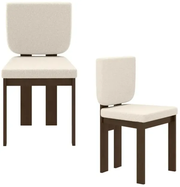 Wooden Dining Chair Set of 2 with Rubber Wood Leg for Home Office Living Room
