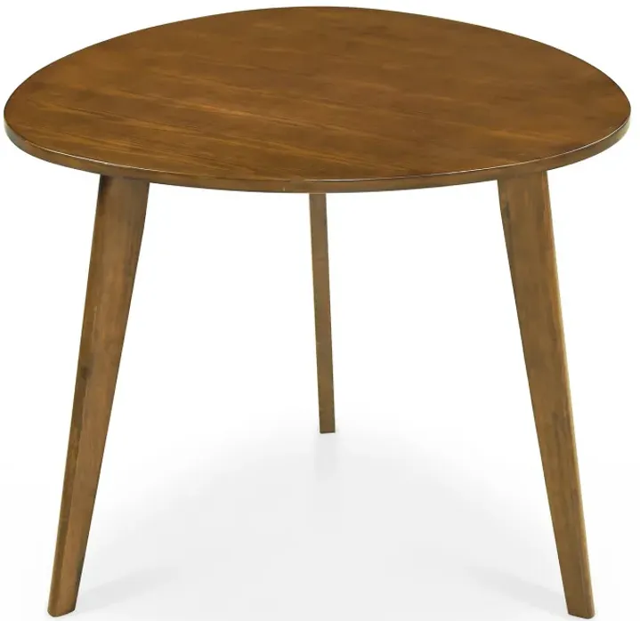 Farmhouse Wooden Round Dining Table for 4