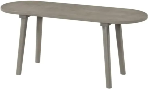 43 Inch Solid Wood Farmhouse Dining Bench Rustic Wooden Entryway Bench with Rubber Wood Legs