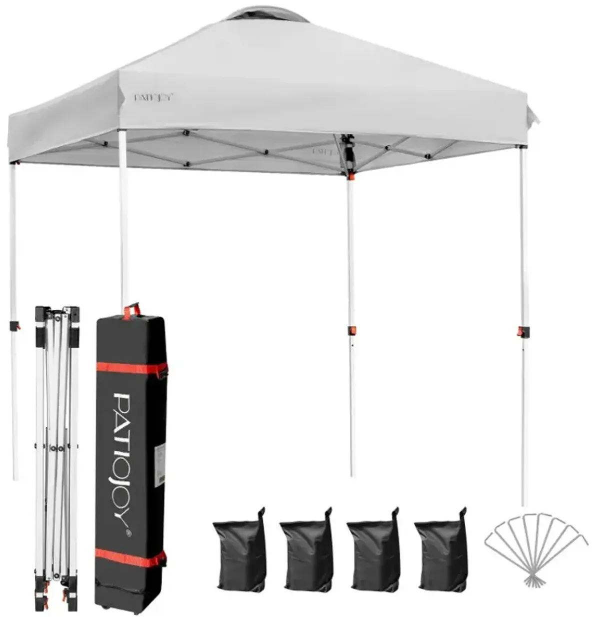 6.6 x 6.6 Feet Outdoor Pop-up Canopy Tent with Roller Bag