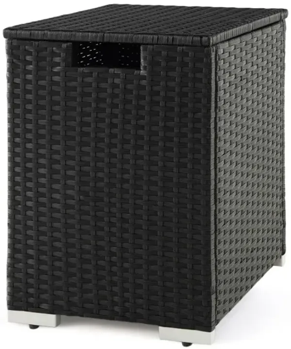 2-in-1 Patio Rattan Gas Propane Tank Cover for 20 lbs Propane Tanks